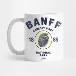 Banff National Park with Tough Old Bison Mug